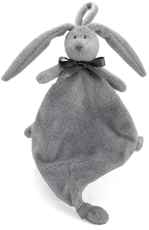  neela attache-sucette lapin gris 